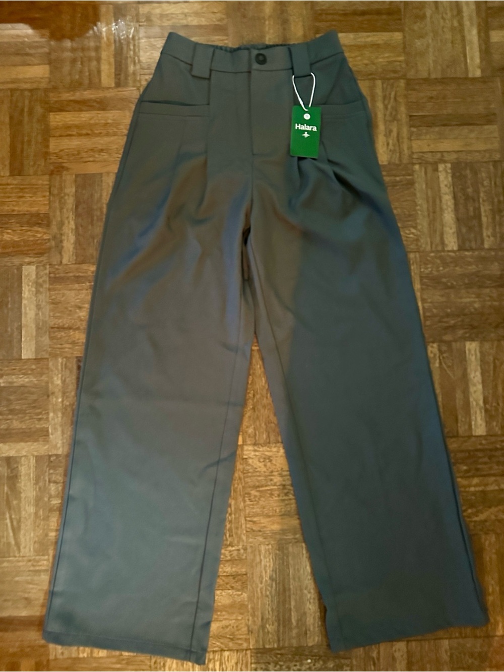 HALARA Gray Wide-Leg Women's Trousers